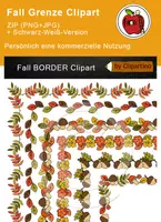 Vorschau - selbst erstellte Cliparts/Grafiken - Herbstrahmenränder - Deckblatt
