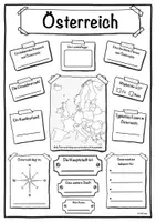 Vorschau - Arbeitsblätter - Steckbrief Europa (Österreich) - Deckblatt