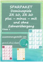 Vorschau - Spiele - Mathe - 1. Klasse: "Sparkpaket Dominospiele ZR 20" - Deckblatt