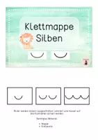 Vorschau - Stationenlernen - Klettmappe "Silben" (Nr. 5) - Vorschule & 1. Klasse - Seite 1