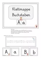 Vorschau - Stationenlernen - Klettmappe "Buchstaben" (Nr. 7) - Vorschule & 1. Klasse - Seite 1