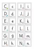 Vorschau - Stationenlernen - Klettmappe "Buchstaben" (Nr. 7) - Vorschule & 1. Klasse - Seite 2