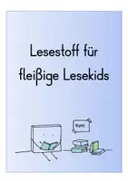Vorschau - Arbeitsblätter - Lesestoff für fleißige Lesekids - Deckblatt