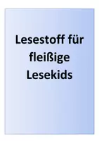 Vorschau - Arbeitsblätter - Lesestoff für fleißige Lesekids - Seite 1