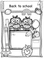 Vorschau - Arbeitsblätter - Digitale Englisch Back to school Arbeitsblätter - Deckblatt