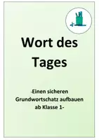 Vorschau - Arbeitsblätter - Wort des Tages - Deckblatt