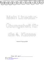 Vorschau - Arbeitsblätter - Übungsheft Deutsch Klasse 4 Lineatur Lateinische Schreibschrift - Deckblatt