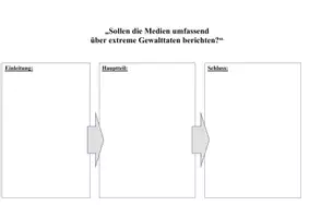 Vorschau - Arbeitsblätter - Eine Erörterung schreiben (Schreibplan entwickeln) - Seite 1