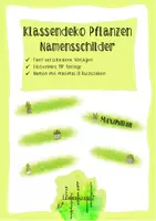 Vorschau - Bildkarten - Klassenraumdeko Pflanzen Kaktus - Namensschilder - Deckblatt