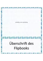 Vorschau - Mal- und Bastelvorlagen - Flipbook Vorlagen - Deckblatt