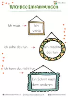 Vorschau - Arbeitsblätter - Tägliche Erinnerung - wichtige Einrahmungen (1.- 4.Klasse) - Deckblatt