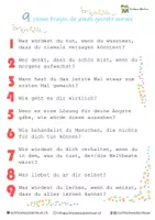 Vorschau - Arbeitsblätter - 9 schöne Fragen für Zwischendurch (1.-4. Klasse) - Deckblatt