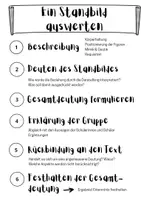 Vorschau - Arbeitsblätter - Methode Standbild auswerten Vorgehen 6 Schritte - Seite 1