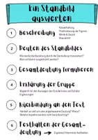 Vorschau - Arbeitsblätter - Methode Standbild auswerten Vorgehen 6 Schritte - Deckblatt
