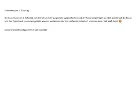 Vorschau - Arbeitsblätter - 1. Schultag: Krönchen zum Aufsetzen - Seite 1
