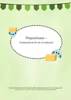 Vorschau - Arbeitsblätter - Präpositionen - Deckblatt