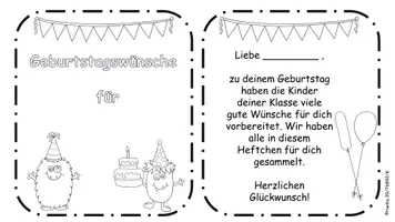 Vorschau - Anderer Materialtyp - Geburtstagsheftchen Monsterklasse - Seite 1
