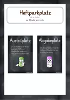 Vorschau - Präsentationen/Tafelbilder - Schilder für Heft- und Arbeitsblattparkplatz Chalkys - Deckblatt