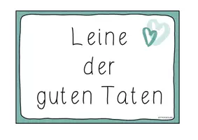 Vorschau - Bildkarten - Leine der guten Taten - Seite 1