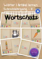 Vorschau - Arbeitsblätter - Click & Go: K-Wörter - Lesen und Artikel üben | interaktive pdf - Deckblatt