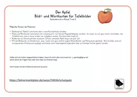 Vorschau - Bildkarten - Materialpaket Apfel: Cliparts und Bildkarten für schöne Tafelbilder - Seite 3