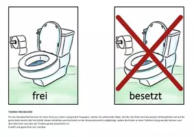 Vorschau - Bildkarten - Toiletten-Wendeschild Klo - Deckblatt