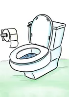 Vorschau - Bildkarten - Toiletten-Wendeschild Klo - Seite 1