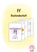 Vorschau - Arbeitsblätter - Buchstabenheft Ff - Buchstabeneinführung - Deckblatt