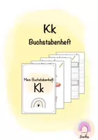 Vorschau - Arbeitsblätter - Buchstabenheft Kk - Buchstabeneinführung - Deckblatt