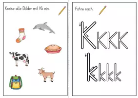 Vorschau - Arbeitsblätter - Buchstabenheft Kk - Buchstabeneinführung - Seite 3