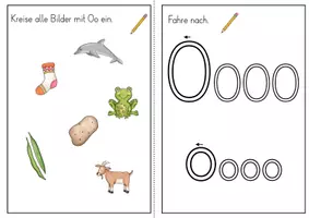 Vorschau - Arbeitsblätter - Buchstabenheft Oo - Buchstabeneinführung - Seite 3