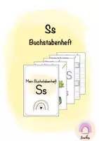 Vorschau - Arbeitsblätter - Buchstabenheft Ss - Buchstabeneinführung - Deckblatt