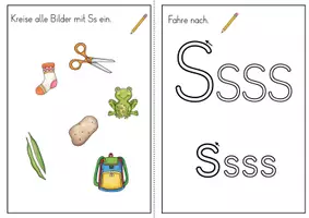 Vorschau - Arbeitsblätter - Buchstabenheft Ss - Buchstabeneinführung - Seite 3
