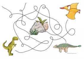Vorschau - Arbeitsblätter - Dinosaurier Arbeitsblätter für den Kindergarten - Seite 3