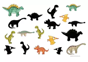 Vorschau - Arbeitsblätter - Dinosaurier Arbeitsblätter für den Kindergarten - Deckblatt