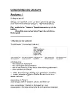 Vorschau - Stundenentwürfe - Andorra Unterrichtseinheit - Deckblatt