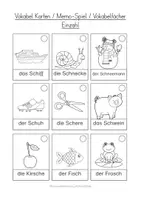 Vorschau - Arbeitsblätter - Arbeitsblätter Buchstaben Sch Druckschrift & Schreiblehrgang - Seite 1
