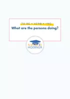 Vorschau - Arbeitsblätter - Present continous tense/ topic hobbies - Deckblatt