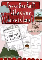 Vorschau - Stundenentwürfe - Forscherheft Wasserkreislauf - mit Experimenten, Aufgaben und Texten - Deckblatt