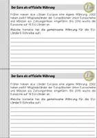 Vorschau - Arbeitsblätter - Materialpaket: Der Euro - Seite 3