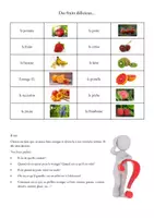 Vorschau - Spiele - Spiele zum Thema "Les fruits" Wortschatz ab 2. Lernjahr - Seite 1