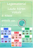 Vorschau - Fördermaterial/Inklusion - Deutsch - 1. Klasse: Legematerial "Laut hören: Vokale" - Deckblatt