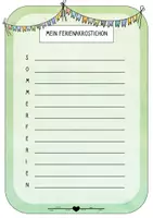Vorschau - Arbeitsblätter - Sommerferien Akrostichon (verschiedene Farben) - Seite 3