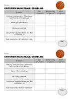 Vorschau - Merkblätter - Bewertungskriterien Basketball-Technik - Deckblatt