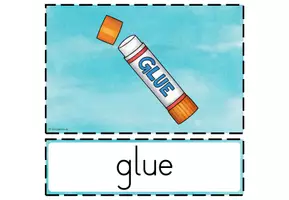 Vorschau - Bildkarten - Flashcards - "school things" - Seite 2