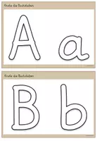 Vorschau - Arbeitsblätter - Knetkartei Buchstaben Klasse 1 - Grundschrift - Seite 3