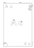 Vorschau - Arbeitsblätter - Arbeitsblätter Buchstabeneinführung Buchstaben A - Z Schreiblehrgang Druckschrift, DaZ, Deutsch - Seite 1