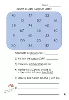 Vorschau - Arbeitsblätter - Aufgaben lösen - Einer- und Zehnerzahlen - Seite 1