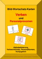 Vorschau - Spiele - Bild-Wortschatz-Karten Verben und Personalpronomen - Deckblatt