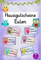 Vorschau - Anderer Materialtyp - Hausaufgabengutschein für deine Eulenklasse - Deckblatt